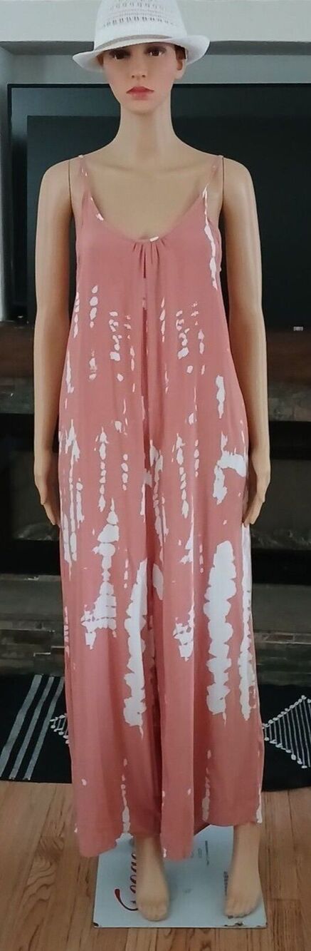 Buenos Ninos Wide Leg Tie Dye Summer Romper Women's Size Medium Beachy